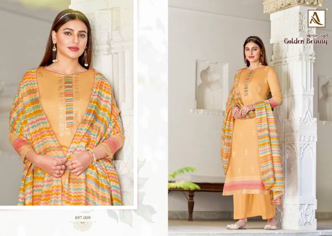 Alok Golden Beauty Casual Daily Wear Jam Cotton Printed Designer Dress Material Collection